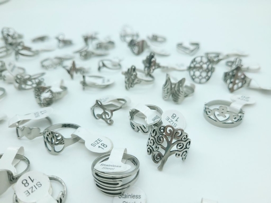 Edelstahl Ringe **ZUFALLSPAAR**